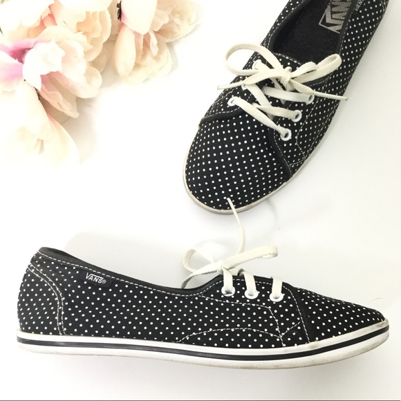 Vans Shoes - Vans Black and white polka-dotted shoes size 7.5